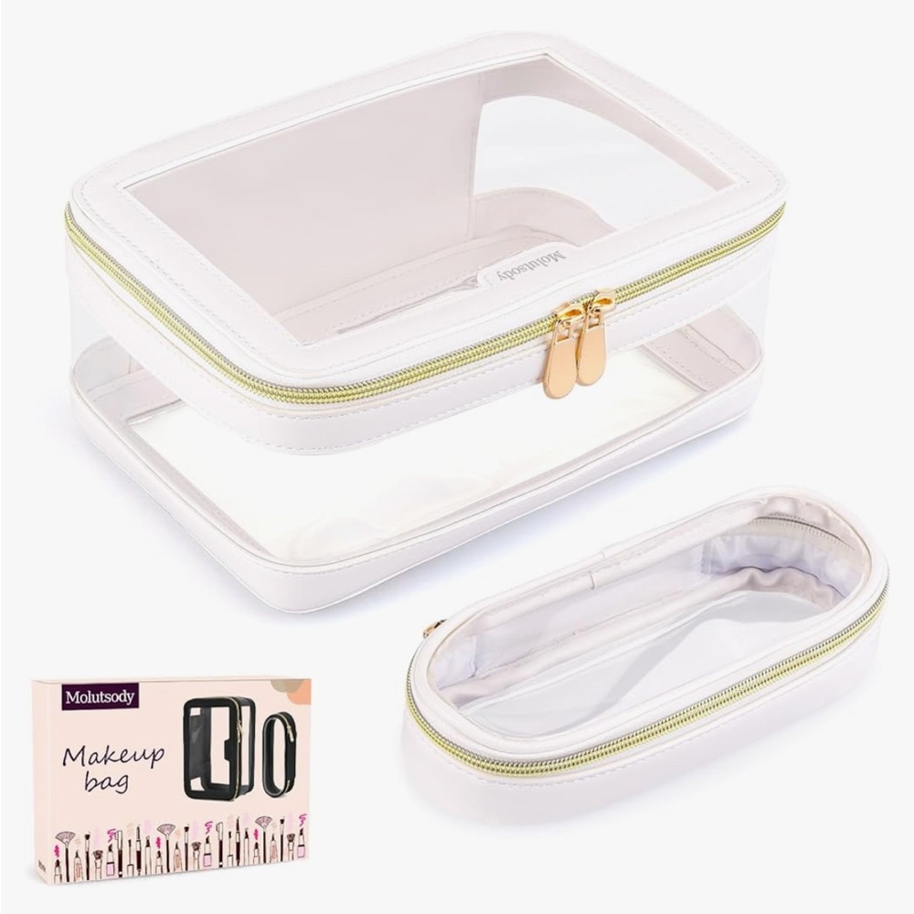 Clear Makeup Bag, Travel Cosmetic Case Portable Car Organizer Bag Fit for Travel